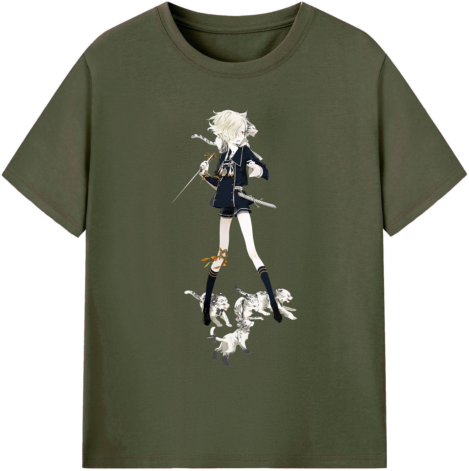 （画像用） 刀剣乱舞 Touken Ranbu 綿100％ メンズ半袖Tシャツ｜肌触りやわらか＆通気性